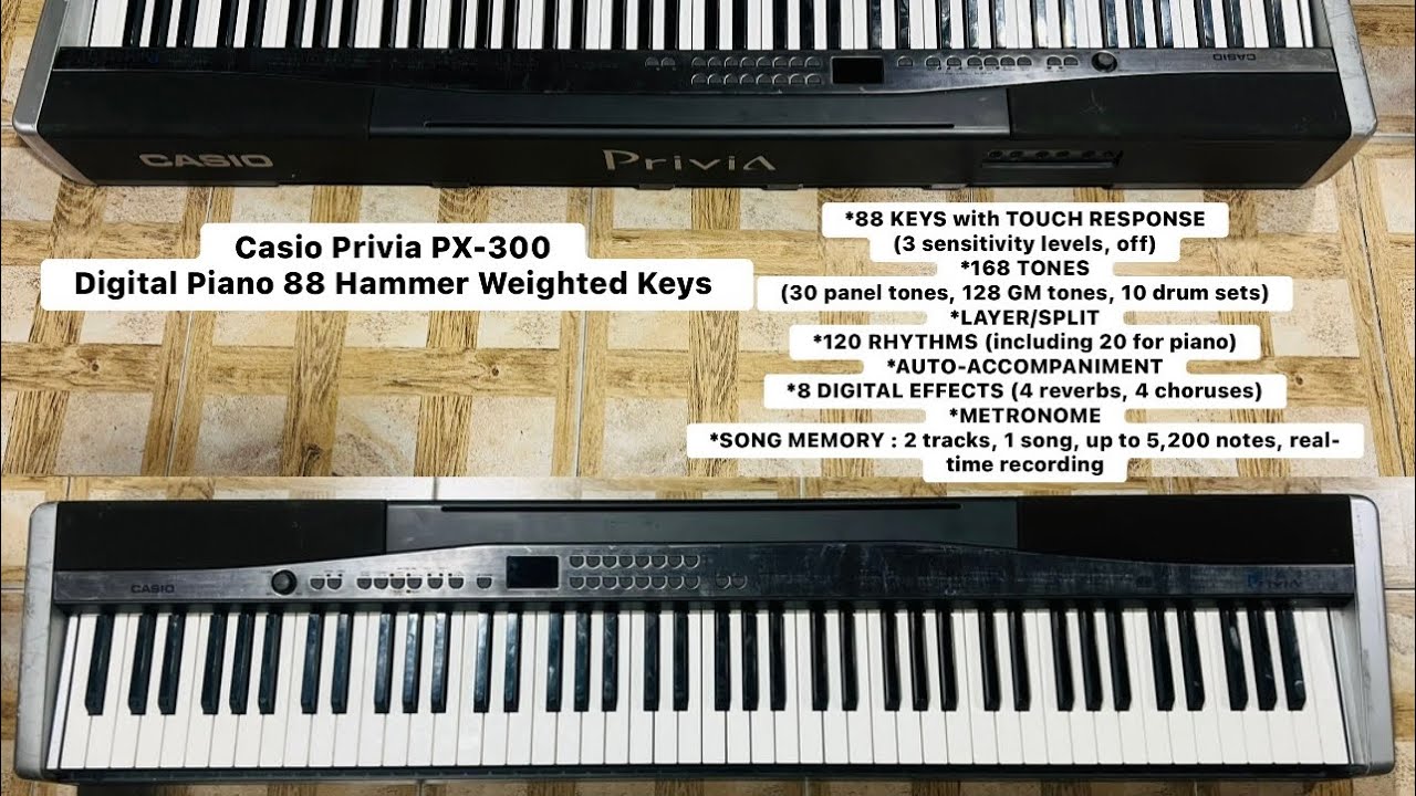 Casio Privia Px-300 Digital Piano 88 Hammer Weighted keys ( Wilson