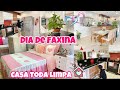 Dia de Faxina Casa Limpinha e Organizada 💖 Motivação de Limpeza 💖 #paulacardozo