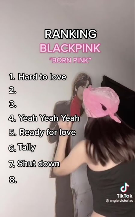 BLACKPINK 'Born Pink' Album ranking from TikTok Pt.1