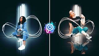 Dark background effect Editing in picsart (Android/iOS) video tutorial
