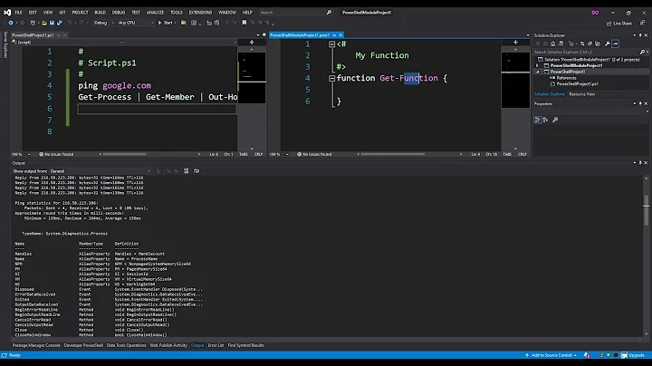 PowerShell Project in Visual Studio 2019 | Getting Started