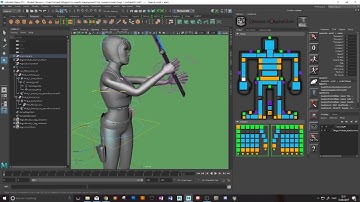 Maya Weapon Constraints; P3 - Attaching to character