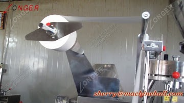 Tea Bag Packing Machine With String And Tag Test Video