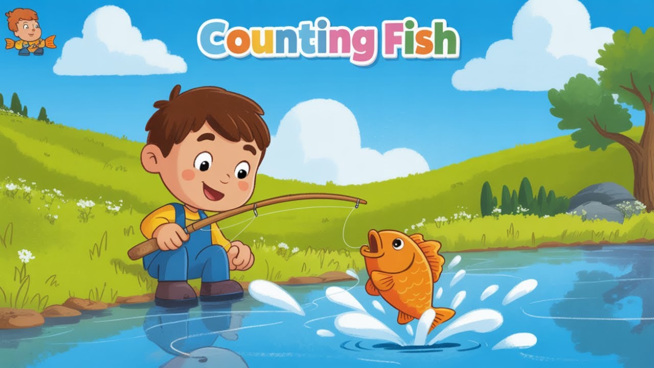Ten Little Fishes 🎶 Counting Songs for Kids | Little Learners