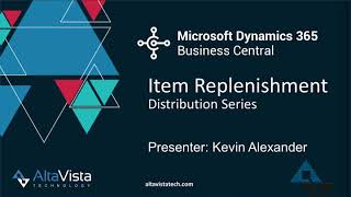 Microsoft Dynamics 365 Business Central: Item Replenishment & Planning
