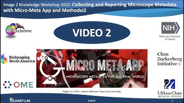 I2K-Collecting and Reporting Microscope Metadata with Micro-Meta App - Video 2: Outline