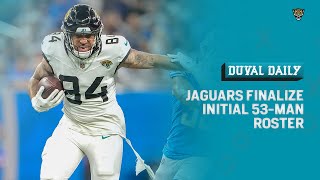 Jaguars Finalize Initial 53-Man Roster 