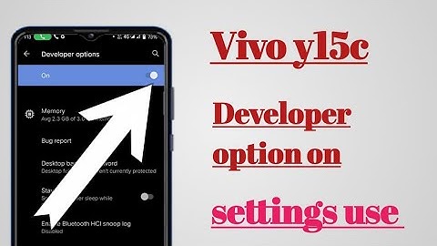Vivo y15c How to use Developer option on settings hidden features use