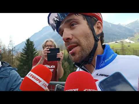 Thibaut Pinot - Interview  l'arrive - 4e tape - Tour of the Alps 2022
