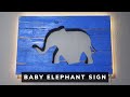 Elephant Sign/ Pallet Wood/ Nursery Decor Elephant Sign/ Pallet Wood/ Nursery Decor