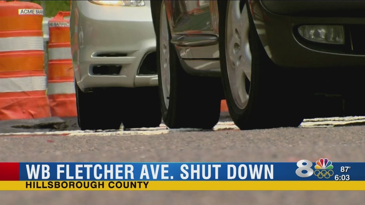 WB Fletcher Ave. shut down