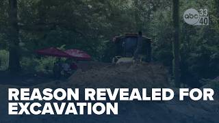 Authorities reveal reason for Talladega excavation