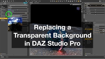 Replacing a Transparent Background in DAZ Studio Pro