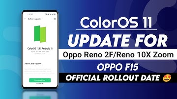 ColorOS 11 Update For Oppo Reno 2f/Reno 10X Zoom/Oppo F15 | Oppo ColorOS 11 Confirm Rollout Date