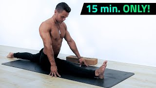 15 Minute FRONT SPLIT Flexibility Routine (Follow Along)