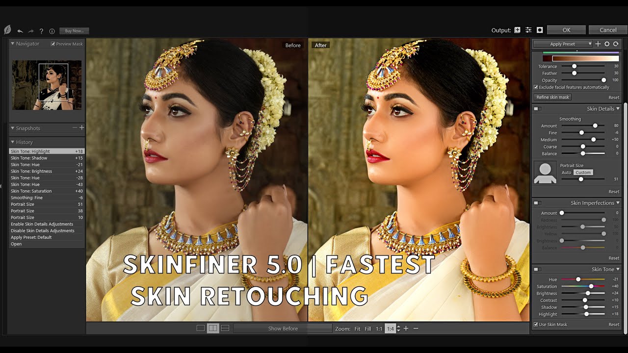 Skin finer 5 0 fastest skin retouching youtube