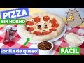 PIZZA SIN HORNO CON ORILLA DE QUESO (Kawaii) - La Cooquette