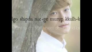 130808 Chen - I Miss You 보고싶다 lyrics video (Romanization Engsub)