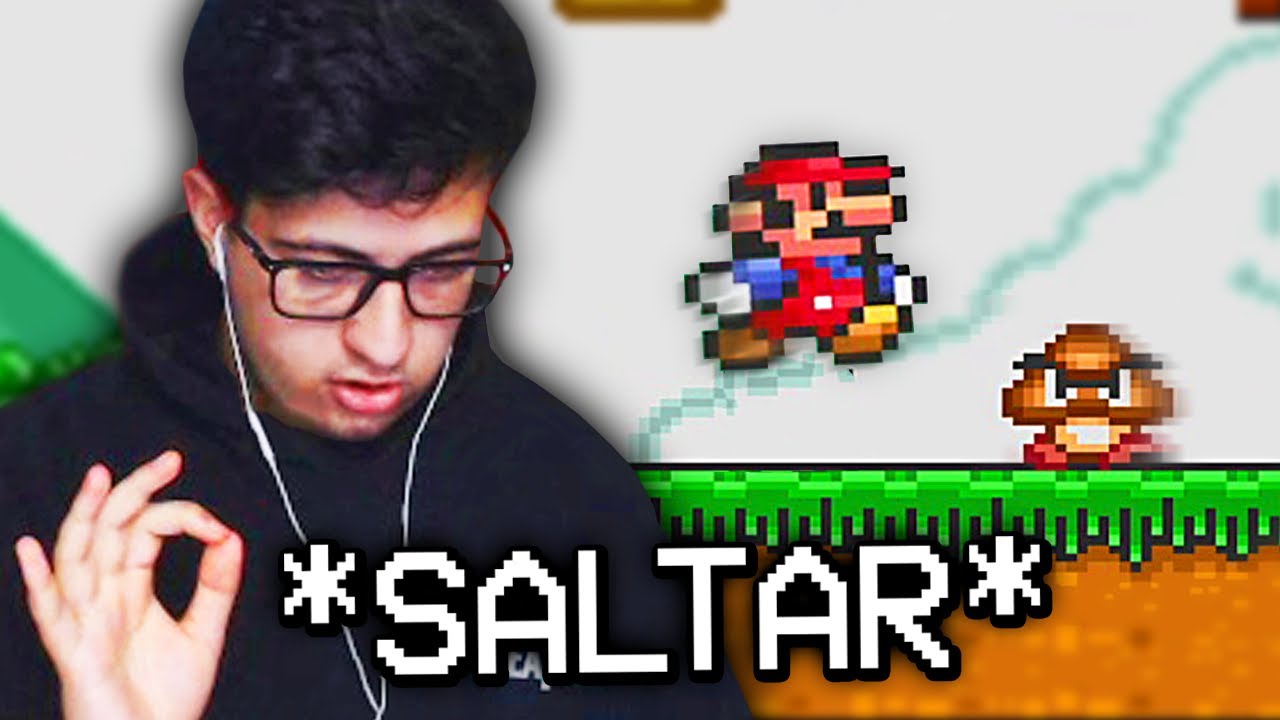 intento jugar mario con comandos de voz