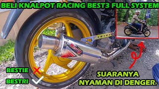 Project Beat! Pasang Cek Sound Knalpot Racing BEST3 Di Motor Matic STD Kirian