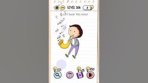 Brain Test Level 306 Answer and Solution Gameplay Walkthrough