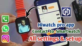 hiwatch pro connect to phone wallpaper|t900 ultra smart watch wallpaper change