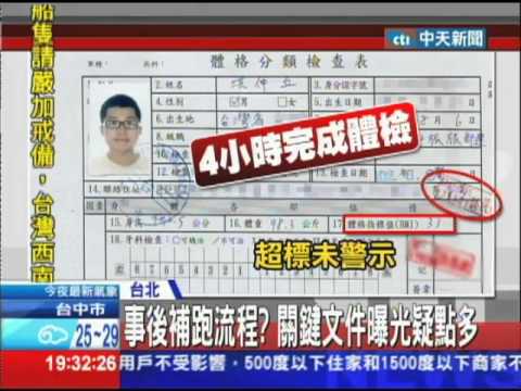 20130827中天新聞　就是要關洪！　禁閉簽呈長官火速蓋章