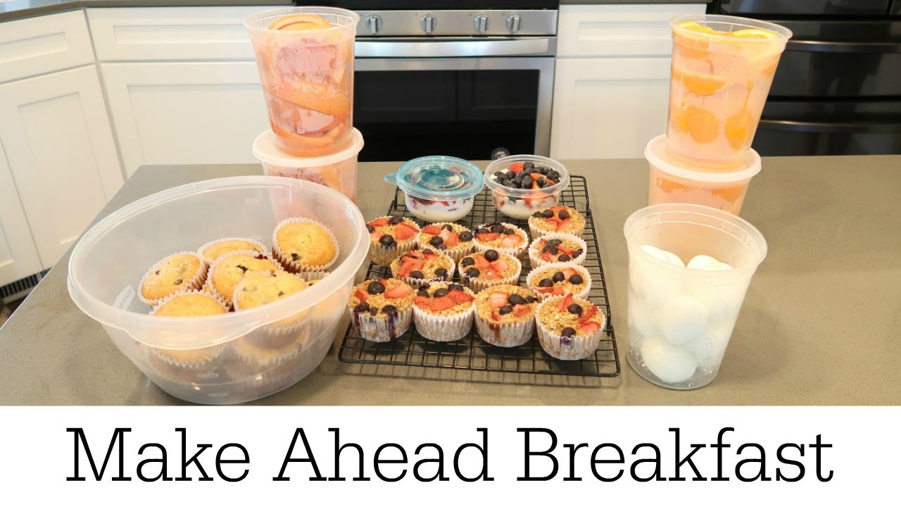 MAKE AHEAD BREAKFAST FOR THE WEEK / COOK & PREPARE WITH ME - YouTube