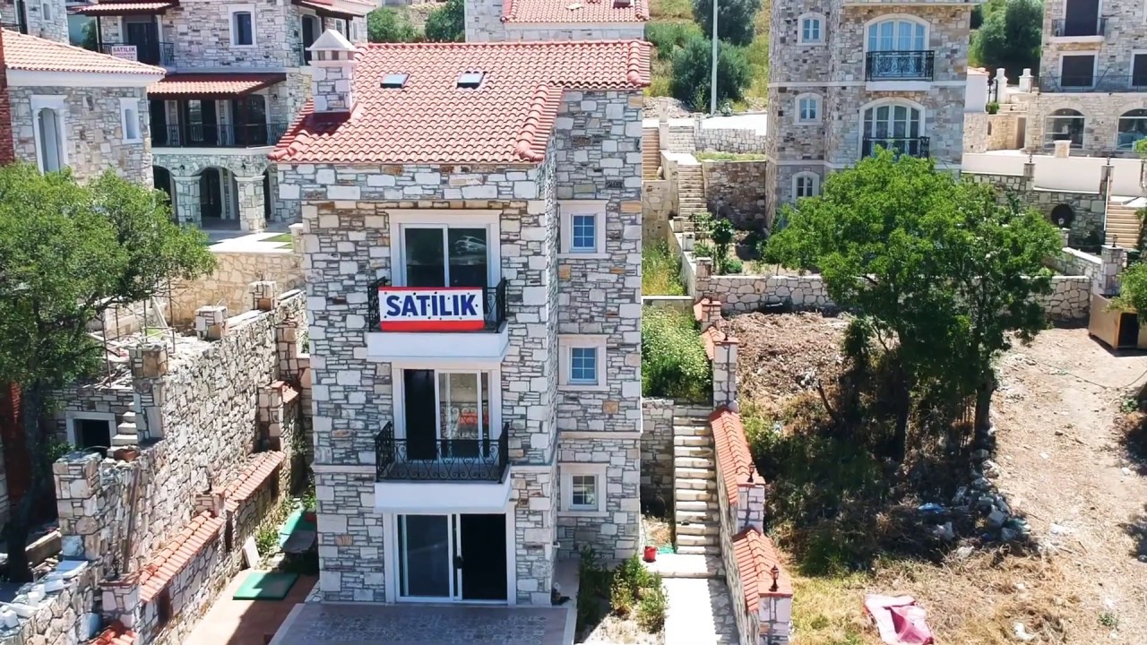 Eski Foça’da SATILIK Deniz Manzaralı Taş Villa YouTube