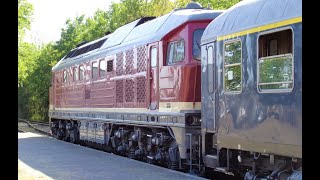 Mit der altbelüfteten 232 0885 in die Baggerstadt Ferropolis am 03.06.2023