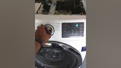 Checking error codes in Samsung washer.