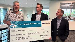 Subaru of America and Subaru of Bend give $65955 to a local Charity!