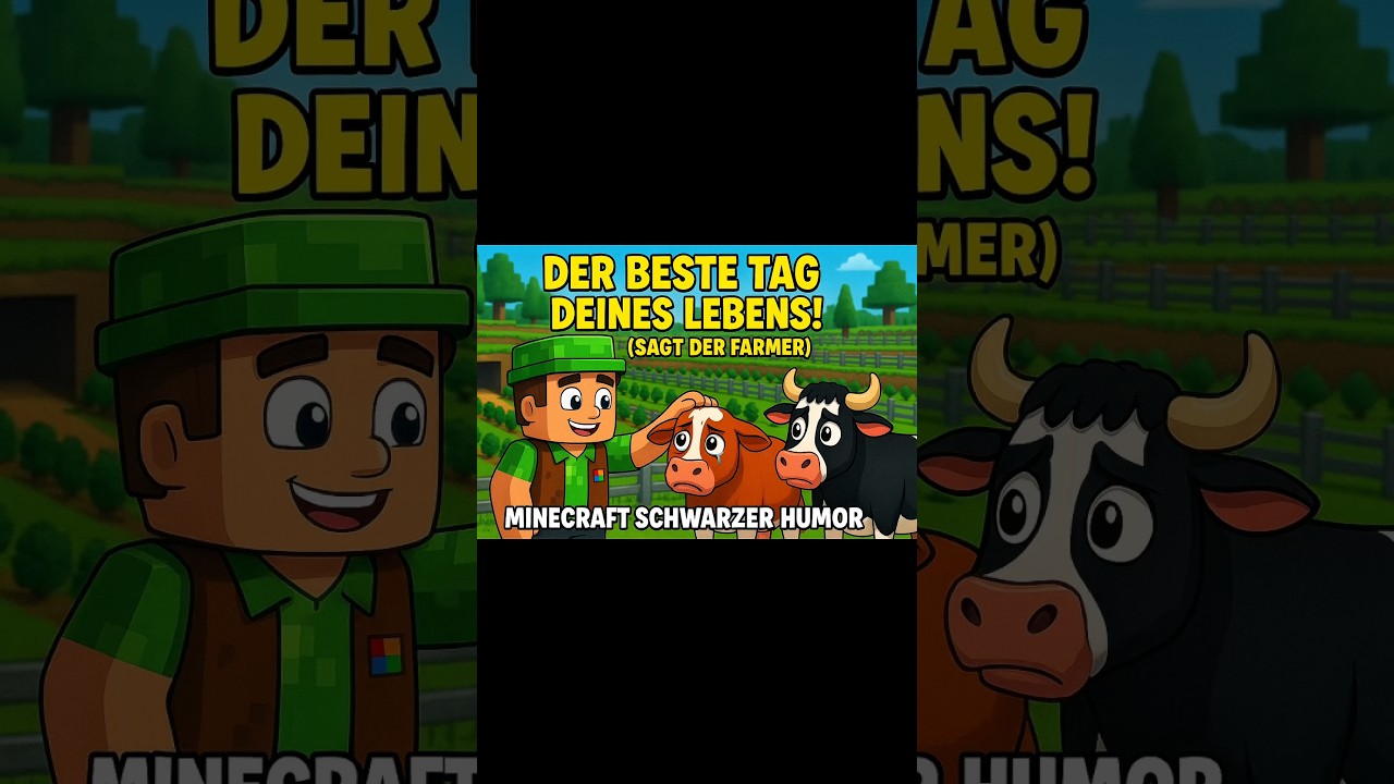 Der beste Tag deines Lebens! (Sagt der Farmer) | Minecraft Schwarzer Humor 🥩 