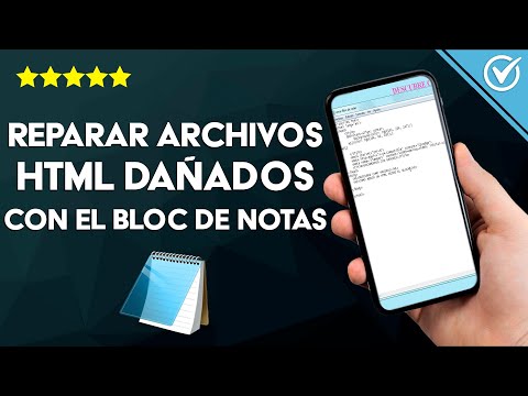 Cómo reparar archivos HTML dañados con el BLOC DE NOTAS - Tutorial sencillo