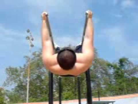 Parallel Bars Inverted Rows