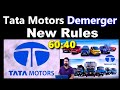 Tata Motors Demerger New Rules | Tata Motors Share Latest News Today | Tata Motors Demerger News |