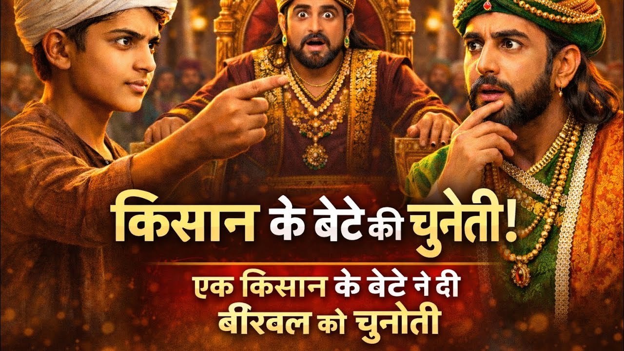 एक किसान के बेटे ने दी बीरबल को चुनौती | Akbar Birbal की सबसे जबरदस्त कहानी | Hindi Kahani 