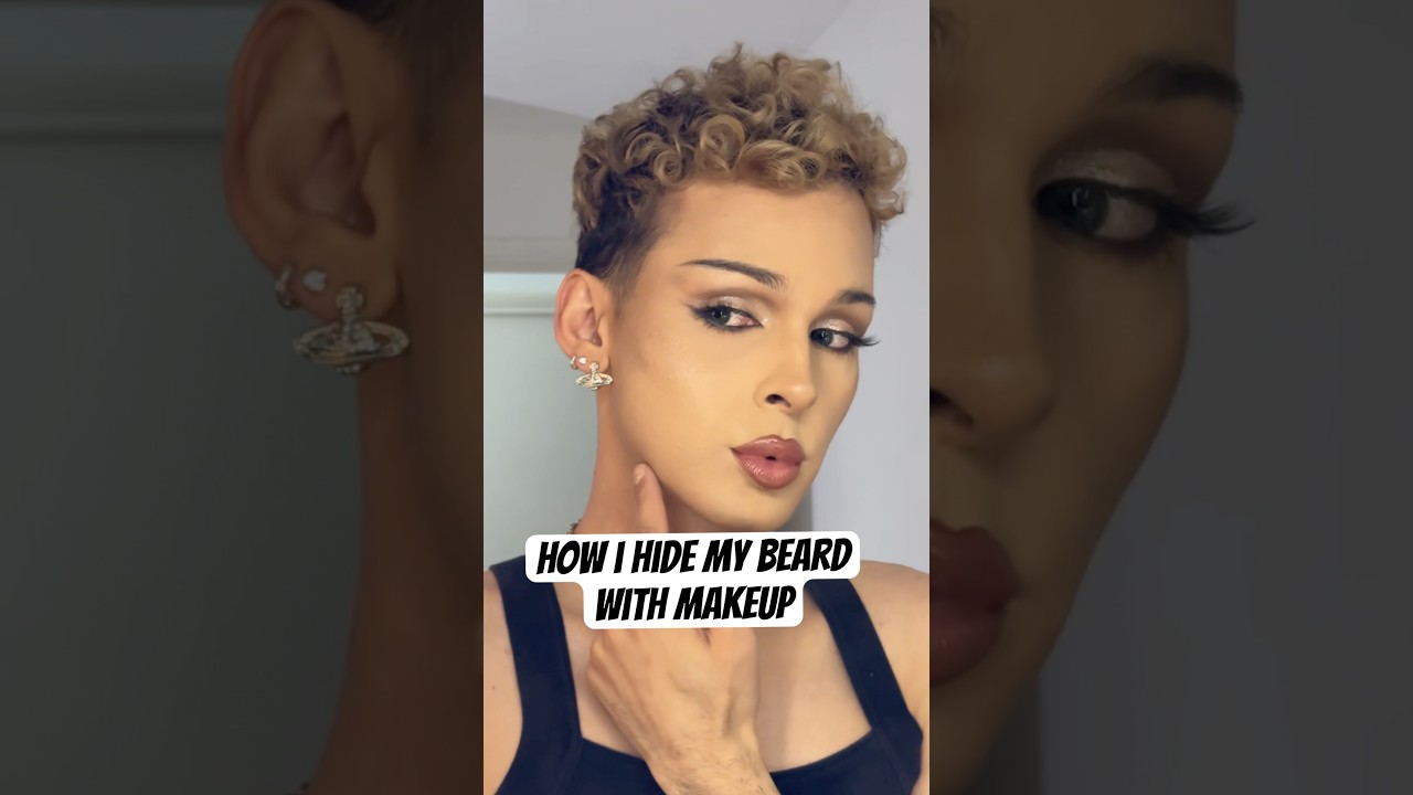 how i hide my beard with makeup