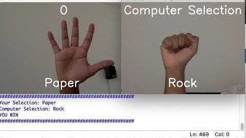 ROCK PAPER SCISSORS GAME USING OPENCV AND PYTHON