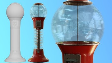 Gumball Machine version 2 (Blender Speed Model)