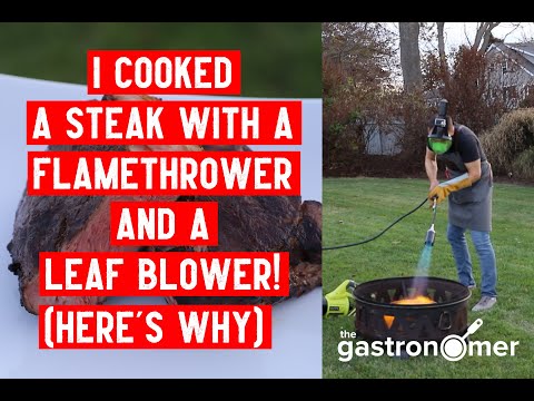 I cooked a steak using a FLAMETHROWER and a LEAF BLOWER! (Here's Why) | Sous Vide Secrets