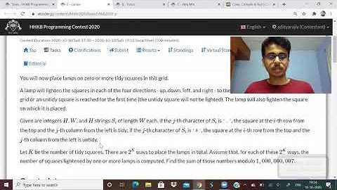 ATCODER HHKB CONTEST. 10-10-2020