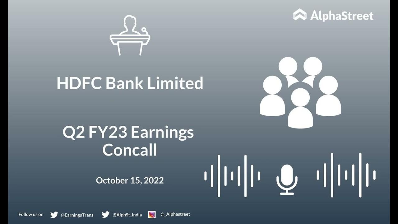 hdfc bank investor presentation q2 fy23