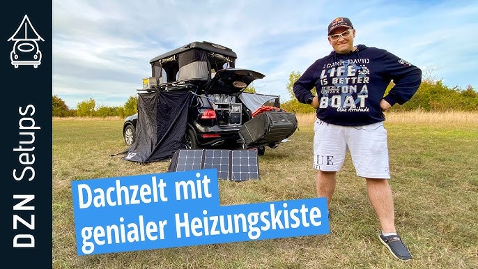 So heizen wir unser Dachzelt  Erster Test Heizkiste 🔥 Standheizung in  Alubox 