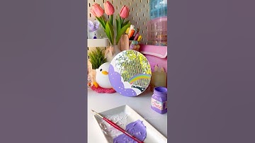 Mirror Painting #artshorts #diy #artandcrafts #shortviral #art #mirrorpainting