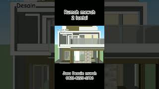desain rumah lantai 2 ukuran 8x12 #desainrumah #duasatudesain