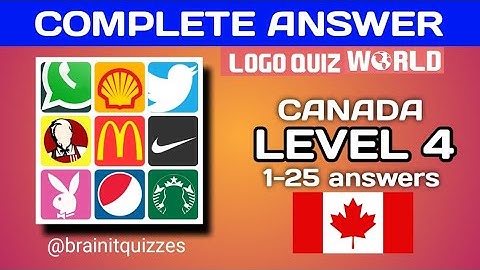 Logo Quiz World, Canada level 4 answers #logoquiz @brainitquizzes