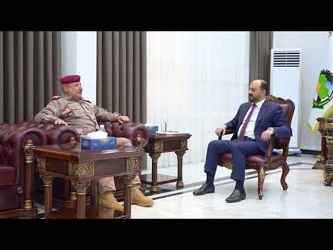 محافظ الأنبار يستقبل قائد عمليات الجزيرة والبادية اللواء الركن كثير عبد الرحمن