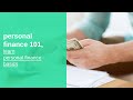 Personal finance 101 learn personal finance basics fundamentals and best practices