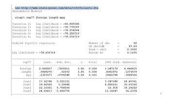 Generalized Linear Model in STATA